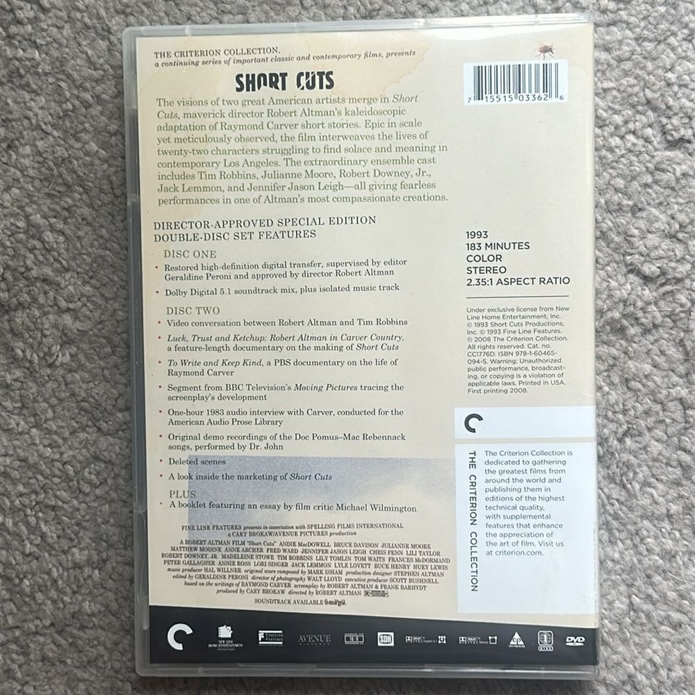 Short Cuts DVD! - Picture 3 of 6